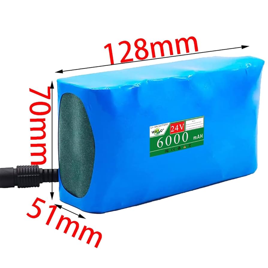 Amazon | WILLQ 24V 6000mAh 電動自転車バッテリーパック 24V